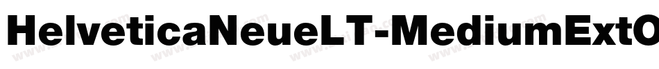 HelveticaNeueLT-MediumExtObl字体转换