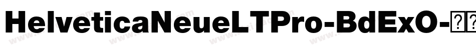 HelveticaNeueLTPro-BdExO字体转换
