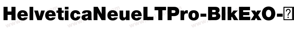 HelveticaNeueLTPro-BlkExO字体转换