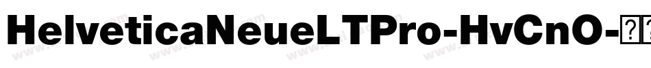 HelveticaNeueLTPro-HvCnO字体转换