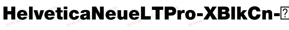 HelveticaNeueLTPro-XBlkCn字体转换