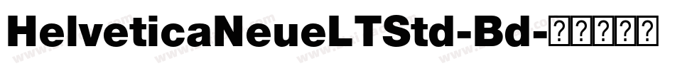 HelveticaNeueLTStd-Bd字体转换