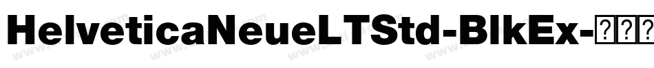HelveticaNeueLTStd-BlkEx字体转换