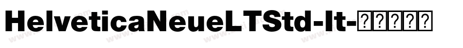 HelveticaNeueLTStd-It字体转换