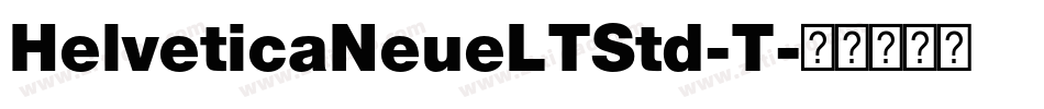 HelveticaNeueLTStd-T字体转换