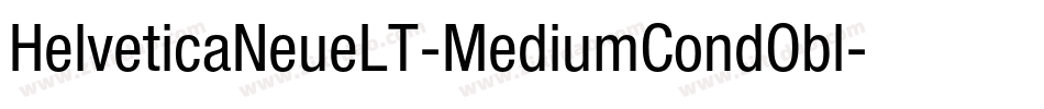 HelveticaNeueLT-MediumCondObl字体转换