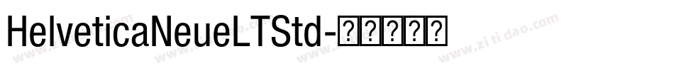 HelveticaNeueLTStd字体转换