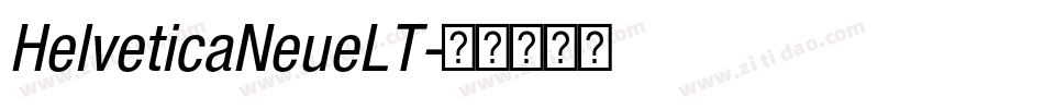 HelveticaNeueLT字体转换