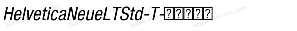 HelveticaNeueLTStd-T字体转换