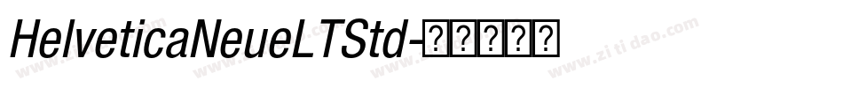 HelveticaNeueLTStd字体转换