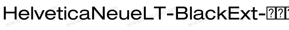 HelveticaNeueLT-BlackExt字体转换