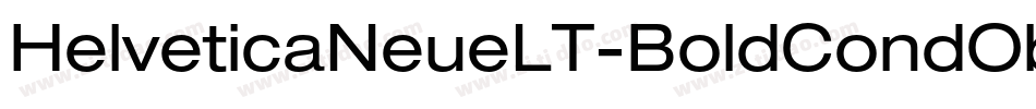HelveticaNeueLT-BoldCondObl字体转换
