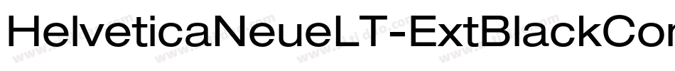 HelveticaNeueLT-ExtBlackCondObl字体转换