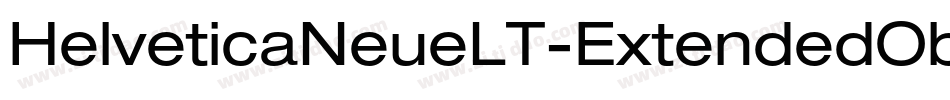 HelveticaNeueLT-ExtendedObl字体转换