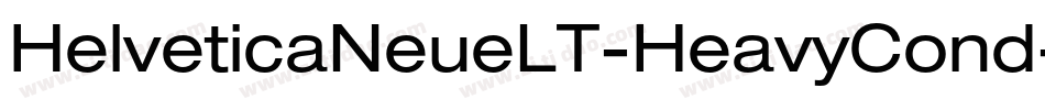 HelveticaNeueLT-HeavyCond字体转换