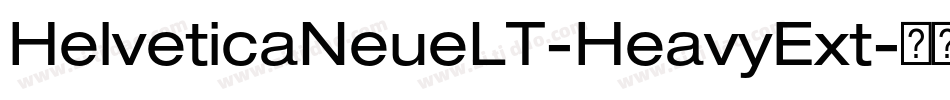 HelveticaNeueLT-HeavyExt字体转换