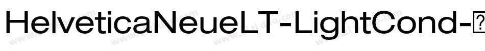 HelveticaNeueLT-LightCond字体转换