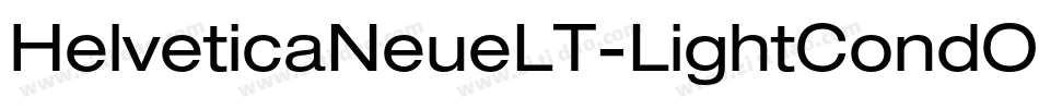 HelveticaNeueLT-LightCondObl字体转换