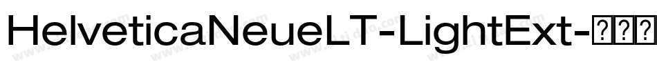 HelveticaNeueLT-LightExt字体转换