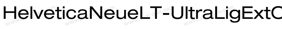 HelveticaNeueLT-UltraLigExtObl字体转换