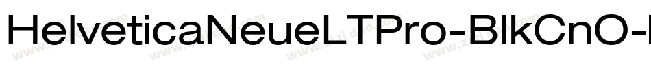 HelveticaNeueLTPro-BlkCnO字体转换