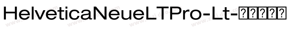HelveticaNeueLTPro-Lt字体转换