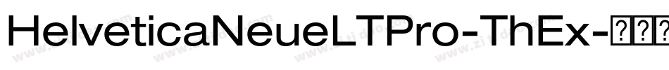 HelveticaNeueLTPro-ThEx字体转换