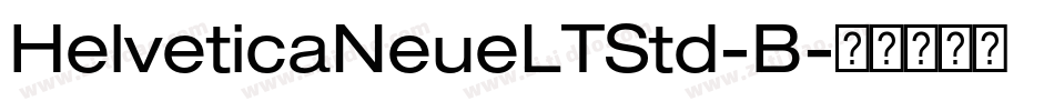 HelveticaNeueLTStd-B字体转换
