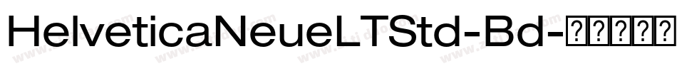 HelveticaNeueLTStd-Bd字体转换