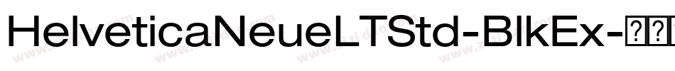 HelveticaNeueLTStd-BlkEx字体转换