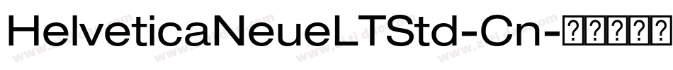 HelveticaNeueLTStd-Cn字体转换