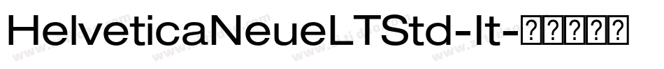HelveticaNeueLTStd-It字体转换