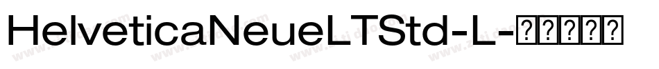 HelveticaNeueLTStd-L字体转换