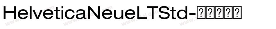 HelveticaNeueLTStd字体转换