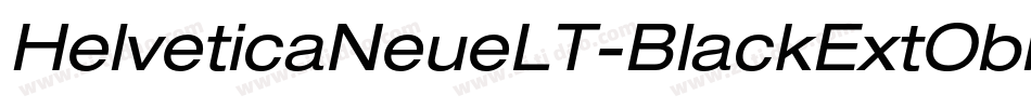 HelveticaNeueLT-BlackExtObl字体转换