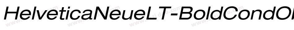 HelveticaNeueLT-BoldCondObl字体转换