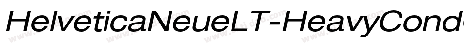 HelveticaNeueLT-HeavyCondObl字体转换