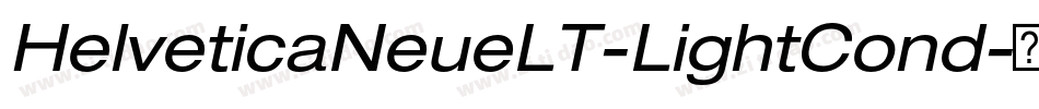 HelveticaNeueLT-LightCond字体转换