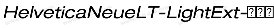 HelveticaNeueLT-LightExt字体转换