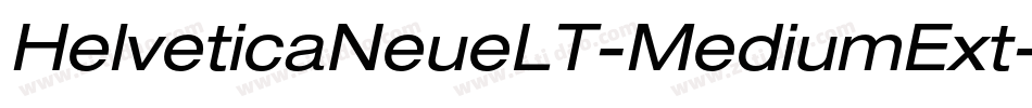 HelveticaNeueLT-MediumExt字体转换