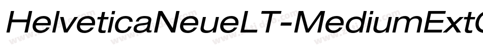 HelveticaNeueLT-MediumExtObl字体转换