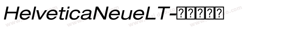HelveticaNeueLT字体转换