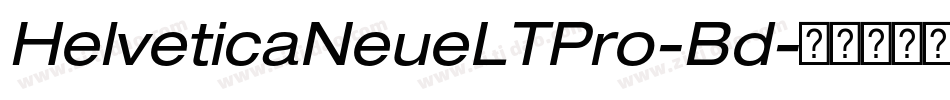 HelveticaNeueLTPro-Bd字体转换