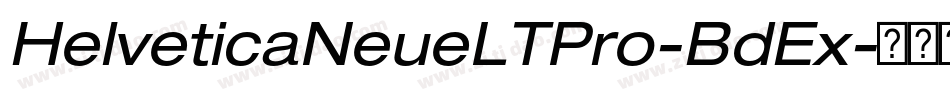 HelveticaNeueLTPro-BdEx字体转换