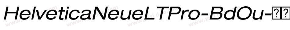 HelveticaNeueLTPro-BdOu字体转换