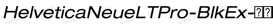 HelveticaNeueLTPro-BlkEx字体转换