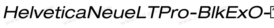 HelveticaNeueLTPro-BlkExO字体转换