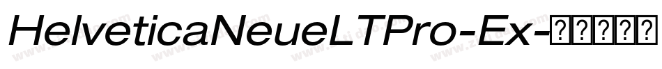 HelveticaNeueLTPro-Ex字体转换
