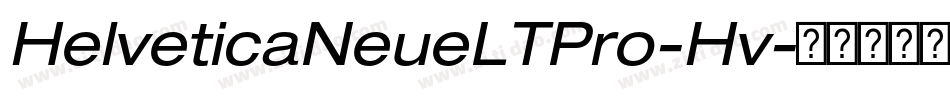 HelveticaNeueLTPro-Hv字体转换