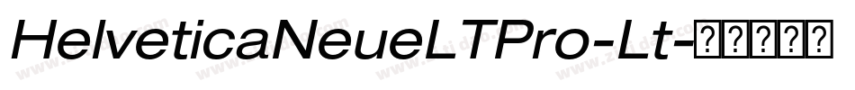HelveticaNeueLTPro-Lt字体转换